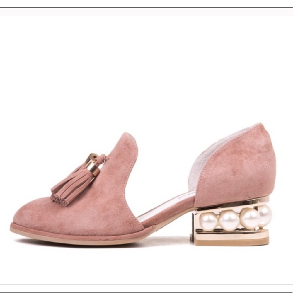 Jeffrey Campbell 'Civil' Pearly Heeled Loafer